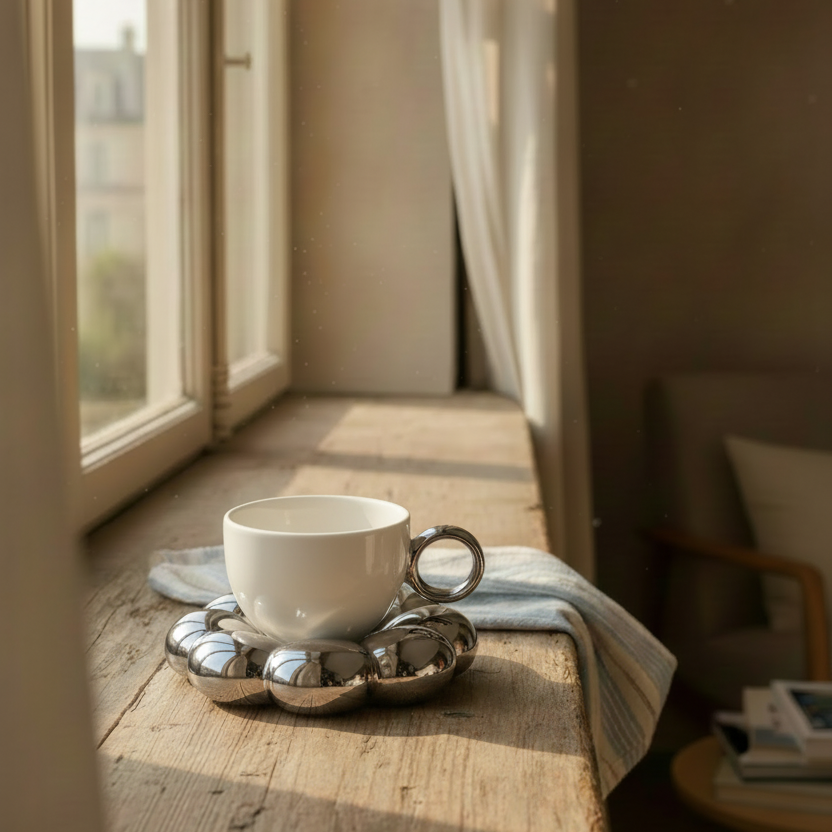 Cloud Coffee Cup & Saucer Set