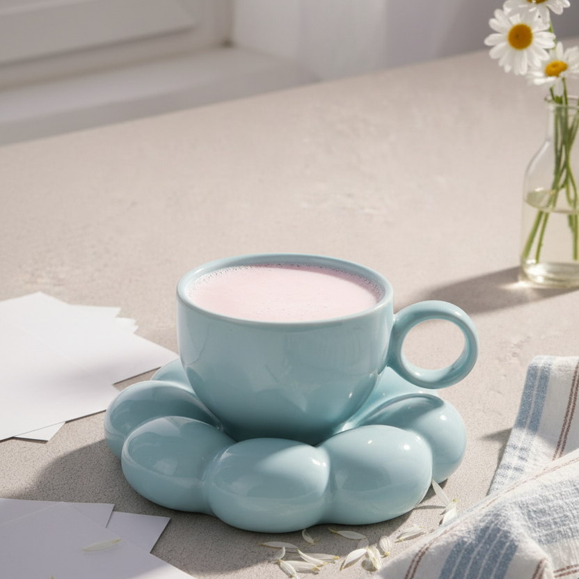 Cloud Coffee Cup & Saucer Set