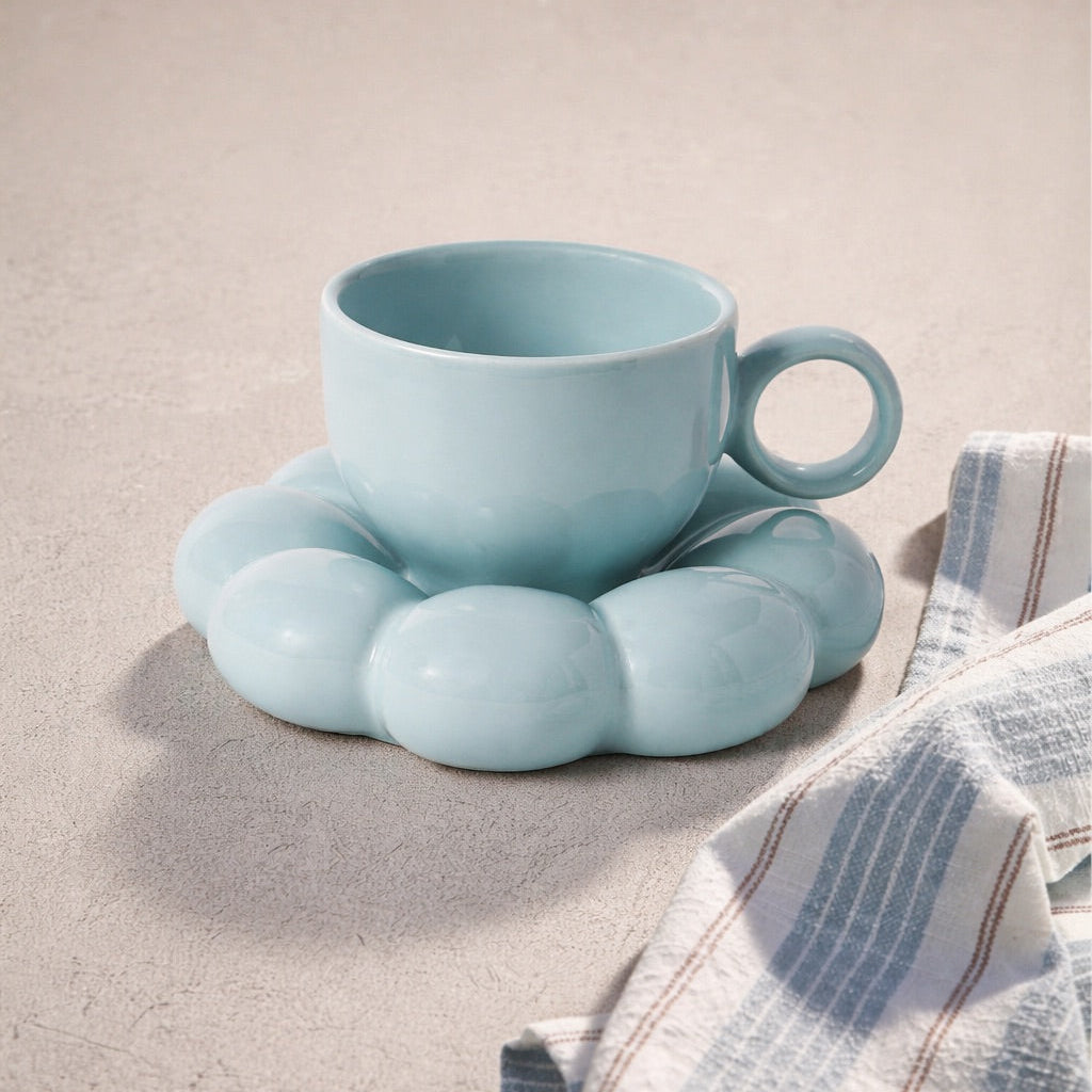 Cloud Coffee Cup & Saucer Set
