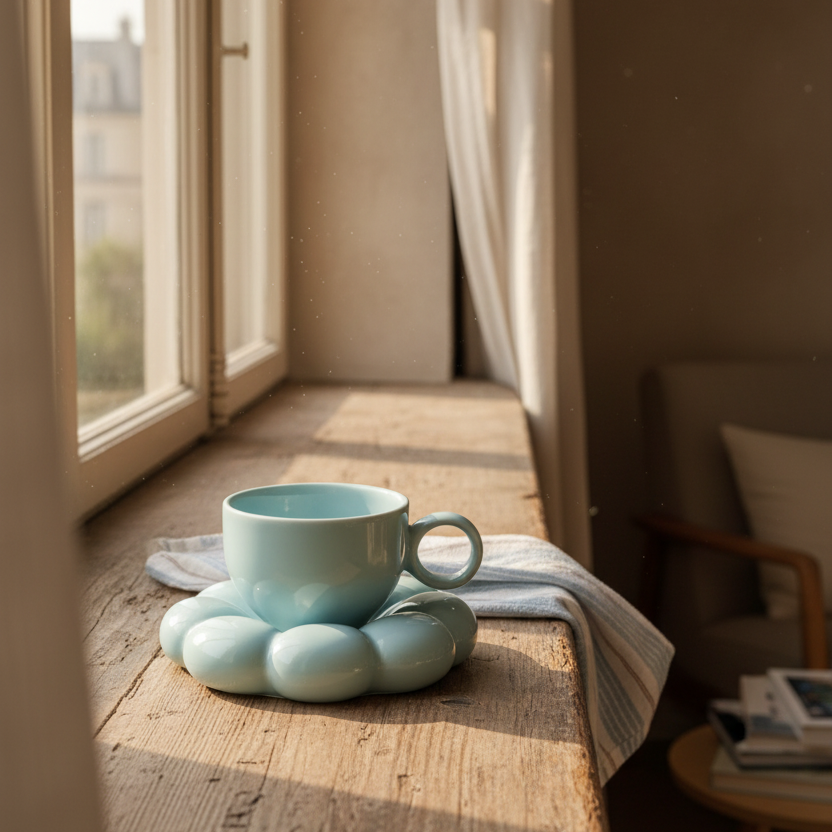 Cloud Coffee Cup & Saucer Set
