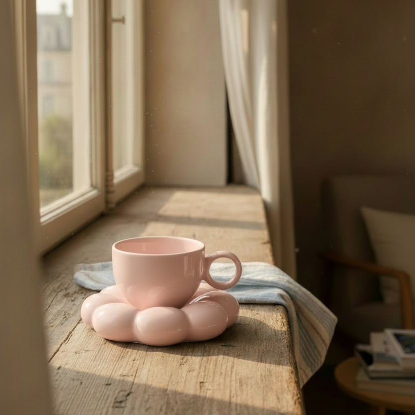 Cloud Coffee Cup & Saucer Set