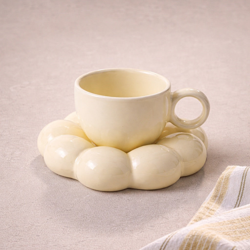 Cloud Coffee Cup & Saucer Set